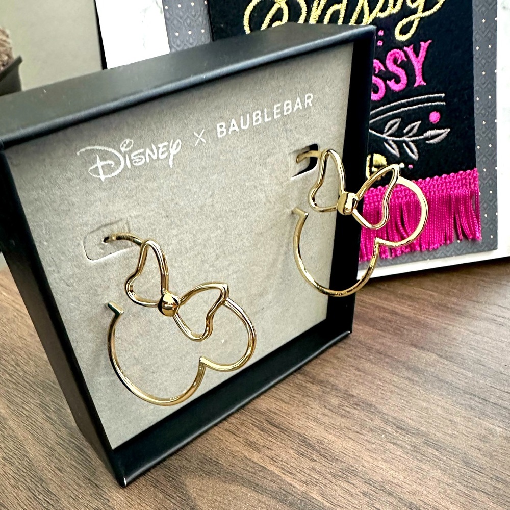 Disney X baublebar Minnie hoop earrings